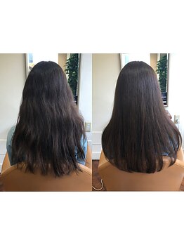 真っすぐになり過ぎない、まるで地毛の様なナチュラルで柔らかなストレートヘアで憧れの髪質へ。