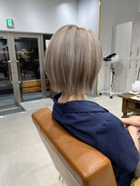 ネイロ 錦糸町(NeiRo)&nbsp;魅力倍増カールセミディシアーカラーダークアッシュショートヘア