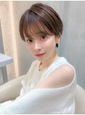 黒髪ボブルフ小顔ワンレンネビージュショート【工藤昴】錦糸町