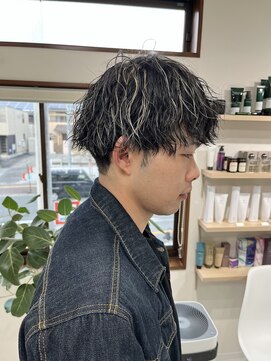 メッシュキャップハイライト×ホワイトバイオレット