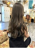 ブリーチ無し×オリーブグレージュ