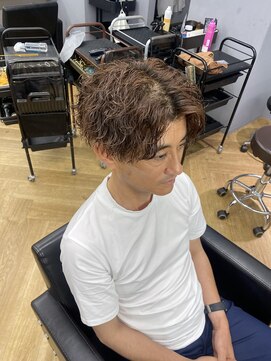 アレス バイ シカ 神戸三宮元町店(ALLES by Cica) 無造作センターパート波巻き