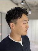 毛流れで魅せる　短髪パーマ