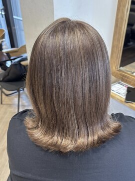 ハーツ(Heart's) 大人ミディアム白髪ぼかしカラー白髪ぼかしハイライト50代60代