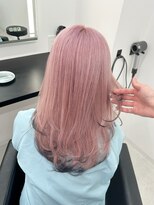 エゴ 池袋(EGO) ホワイトピンク/レイヤーカット/裾カラー