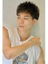 ロミーオム 本厚木(ROMMY. Homme)&nbsp;刈り上げツーブロック束感マッシュショートメンズヘア