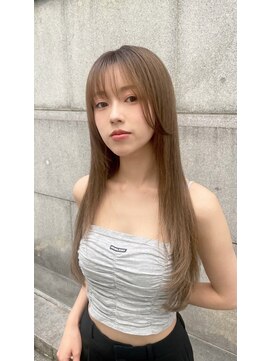 ロンド 銀座(Lond) ★Shina/黒髪ココアベージュ小顔レイヤー髪質改善縮毛矯正145