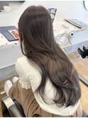 オリーブブラウン/船橋/くすみベージュ/細めハイライト