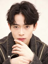 ルーシー 渋谷(LUCEY)&nbsp;センターパートフェザーパーマシャドウパーマメンズパーマ