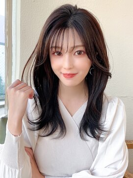 アフロート エル 錦糸町(AFLOAT L) 【20代30代】さりげないナチュラルレイヤー/小顔/黒髪/暗髪