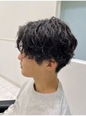 マッシュツイストスパイラル波巻きスパイラルシャドウパーマ