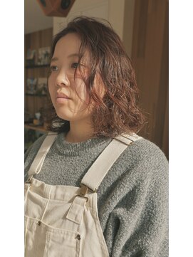 グーム(goom.) 春色ふんわりパーマ◎30代40代大人可愛いひし形シルエット