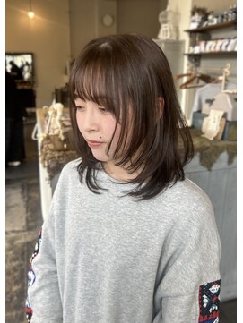 ニコナチカ(nico nachika) brown color × layer cut