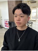 【Men'sVelis】ビジネスツーブロックスタイル7:3かきあげパーマ