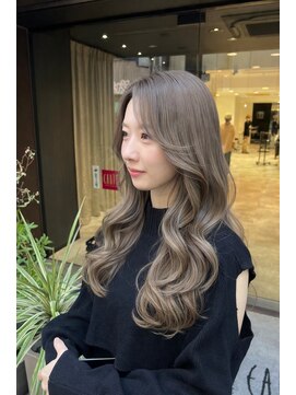 アース 豊橋店(HAIR&MAKE EARTH) ベージュロングスタイル