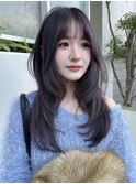 髪質改善ダブルカラーレイヤーボブインナーカラーハイライト