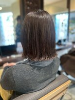 ヘアリゾート粋 ティガ 池袋店(tiga)&nbsp;透明感ブラウンアッシュ/ミディアム/外ハネ/ボブ