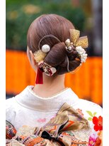 京都ヘアセット着付け専門サロン 夢館 五条店(yumeyakata)&nbsp;リボンカチモリヘア