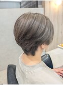 【中村のそみ】ハンサムショート×白髪ぼかしカラー
