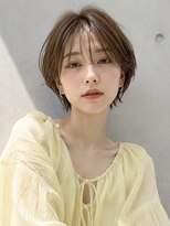 ノア 三宮店(NOA)&nbsp;【NOA】 耳掛けハンサムショート×ナチュラルベージュ