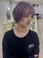 モト 船橋(moto) ラベンダーパープル×透明感ショートボブ【船橋】
