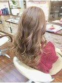 ロングヘアスパイラル巻き