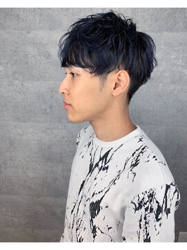 アンダーバーホワイト 天王寺阿倍野店(_WHITE) ダークネイビーマッシュショート