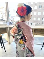 スティードトーキョー(Steed Tokyo)&nbsp;振袖 × フラワー × アップアレンジ【Steed/立川】