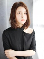 ヘアメイク ナル(hair make nalu)&nbsp;大人かきあげバングのワンカールスタイル