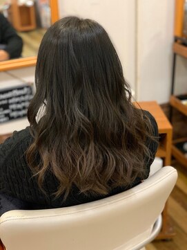 ルアージュ 調布店 くびれミディー[ハイライトカラー/髪質改善