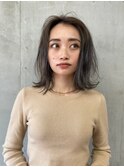 外国人風 グレージュカラー ふんわりカール