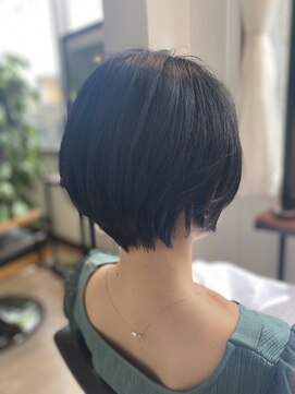 エクボ バイ リコ(ecubo bylico) ブラウンショート_マッシュショート