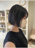 【CROP】ハイライト×内巻きボブ×ケアブリーチ