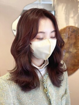 ユニ 表参道(uni) uni新野　韓国ミディアムヘア