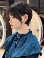 ロンドソレイユ 池袋(Lond soleil)&nbsp;髪質改善★黒髪大人ショート×前髪カット/顔周り[池袋]