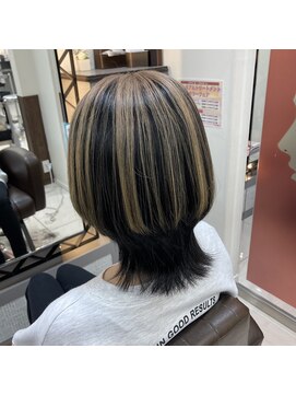 アールモンドヘア新世界 ♯マッシュウルフ♯アンブレラカラー