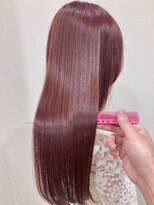 コルユニテ(col. unite)&nbsp;カシスレッド/ブリーチなし/暖色系/レッド/暖色カラー/ロング