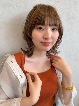 ルル(LuLu by KENJE) ショートウルフ×ハイライト【藤沢/艶髪/ヘッドスパ/髪質改善】