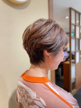 ユウヘアー 本山店(U Hair) 【U Hair】大人女性小顔カット/ふんわり大人ショート/40代50代