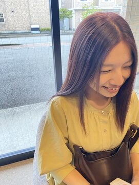 フィオーレ ヘアデザイン(FIORE hair design) 艶髪ピンクブラウン