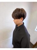 ビターチョコ色の刈り上げショート♪