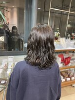 ヘアサロン アウラ(hair salon aura) コテ巻きパーマ韓国パーマミディアムパーマ
