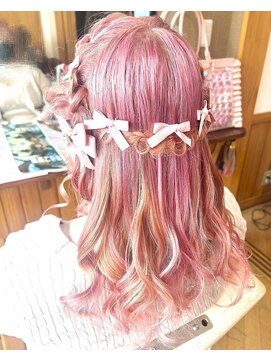 エクステンション クーチャー(Extention Cu'cha) 編み込み羊ヘアアレンジ