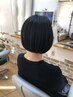 こだわりのドライカット＋ダブル炭酸シャンプー頭皮ケア♪