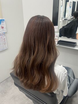 アルター(aL ter) まろやかベージュ［くびれヘア/オレンジ/ハイライト］長野歌穂