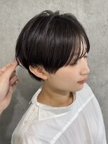 エアー 青山(AIR) 前髪あり耳掛け丸みボブコンパクトショート20代30代40代50代