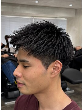 ニコ トウキョウ ロジック(nico TOKYO Logic) 刈り上げアップバングスパイキーショートパーマスパイラルパーマ