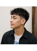 大人メンズ刈り上げショートナチュラルパーマ　20代 30代 40代 