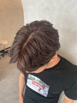 パーミル ヘア クマモト(permille ‰ hair Kumamoto) 毛流れパーマ×ブラウン