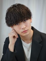 オーシャントーキョー 仙台(OCEAN TOKYO)&nbsp;シャドウパーマ黒髪マッシュショート波巻きパーマ仙台メンズ